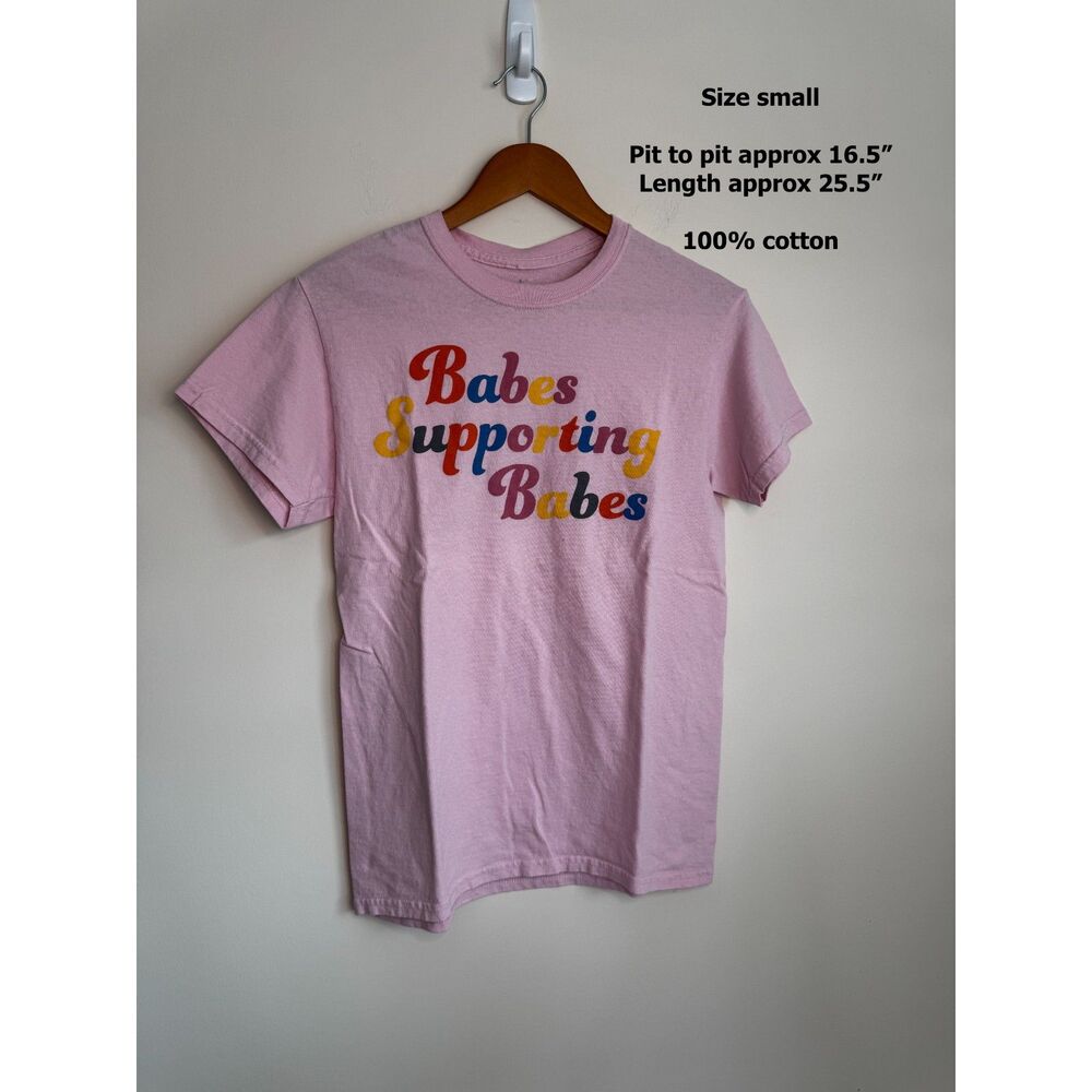 Set of 2 Pink Women Empowerment Graphic T-Shirts Small